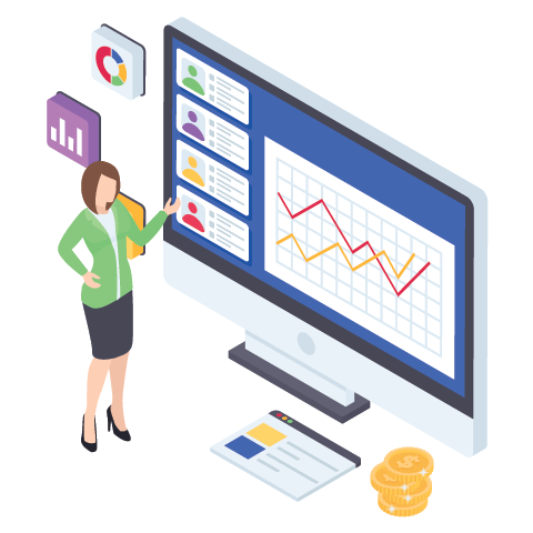 Illustration of company overview and services